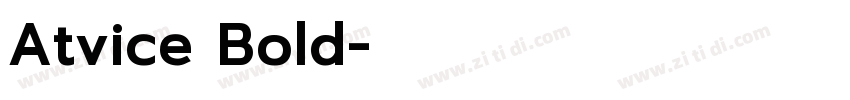Atvice Bold字体转换
